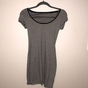 H&M black and white stripped dress